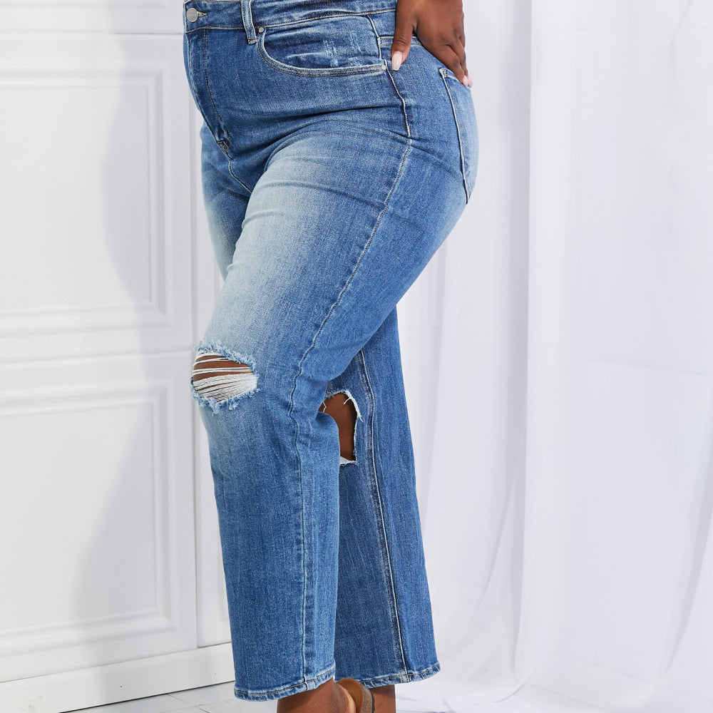 
                      
                        RISEN Full Size Emily High Rise Relaxed Jeans
                      
                    