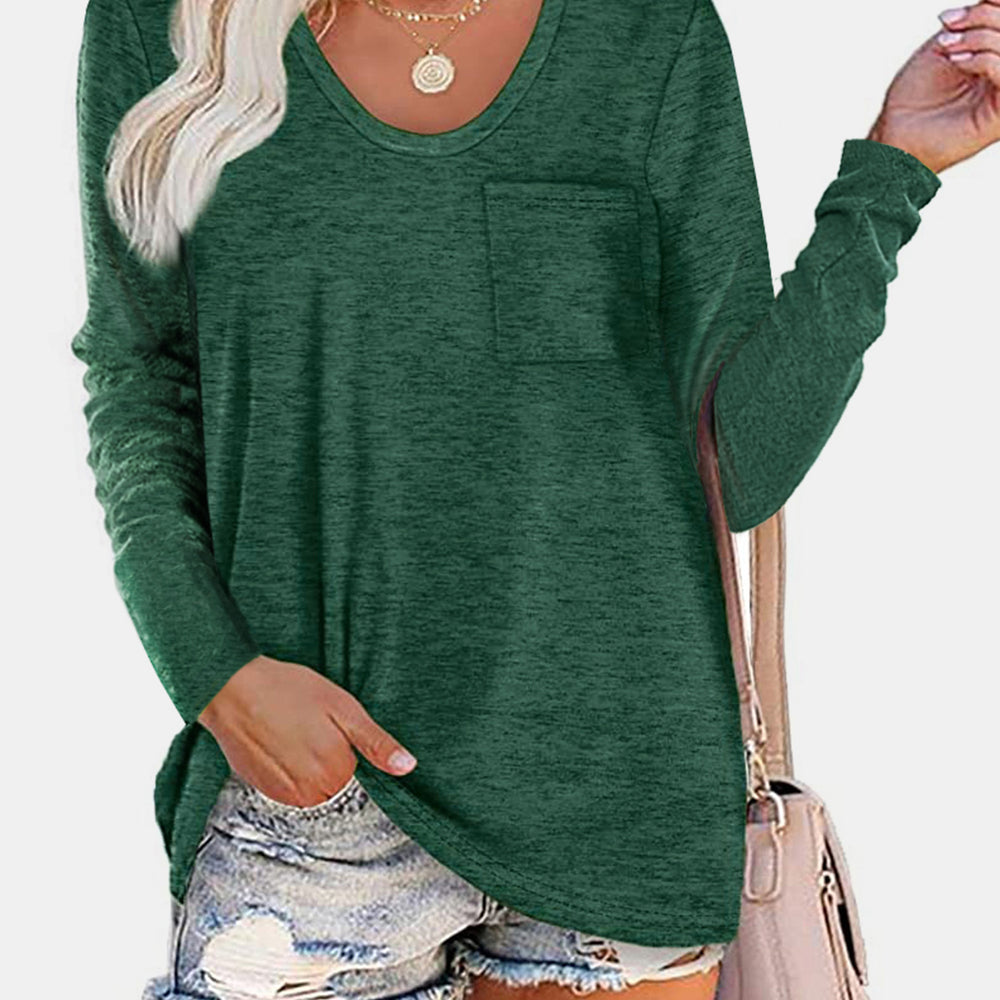 
                      
                        Round Neck Long Sleeve T-Shirt
                      
                    