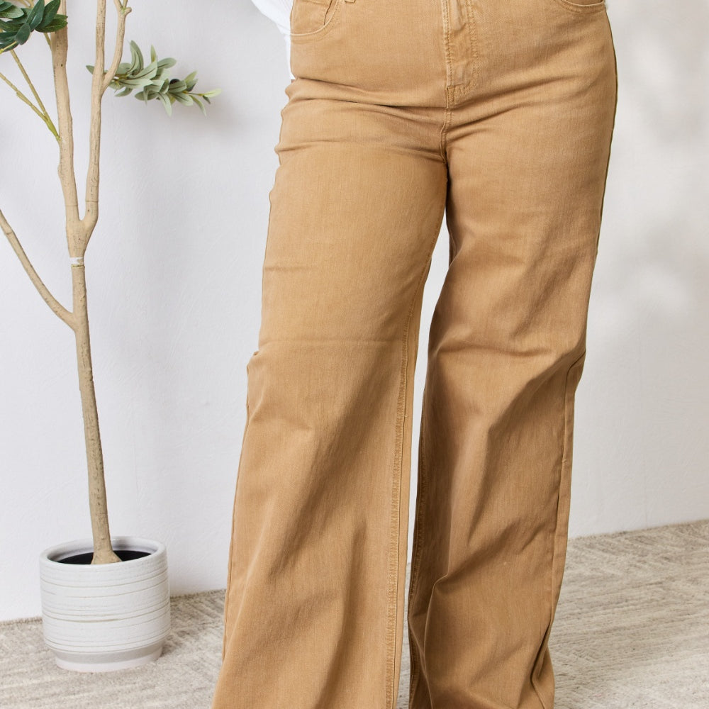 
                      
                        RISEN Fringe Hem Wide Leg Jeans
                      
                    