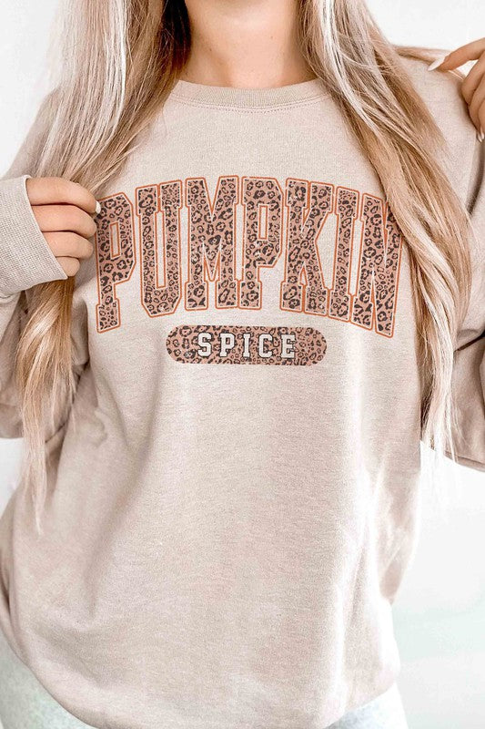 LEOPARD PUMPKIN SPICE Graphic Sweatshirt