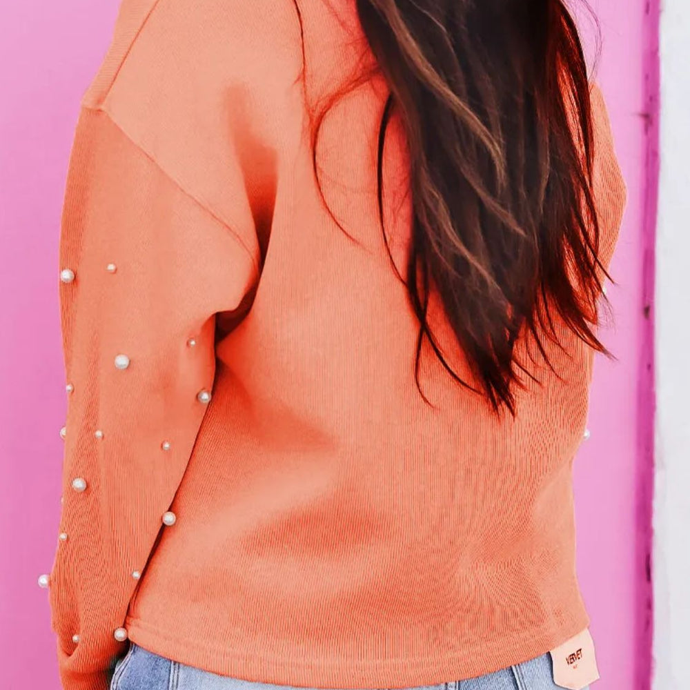 
                      
                        Pearl Detail Long Sleeve Sweatshirt
                      
                    