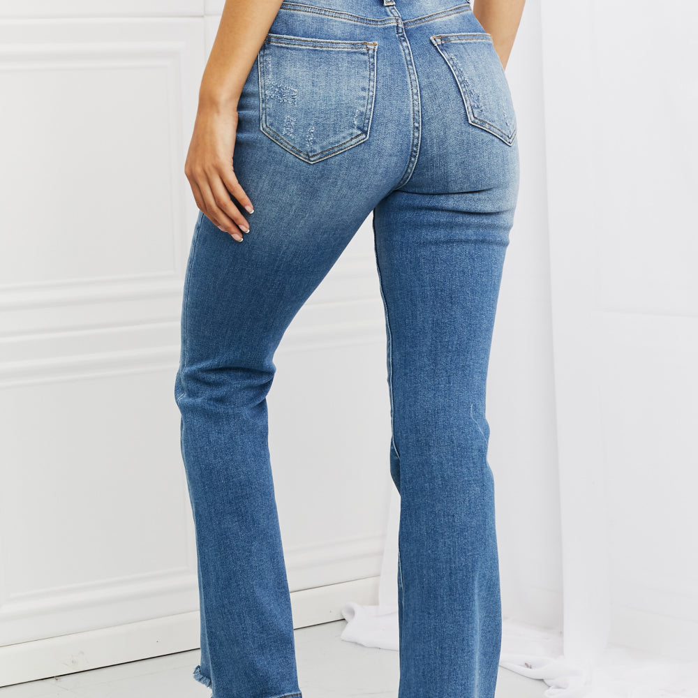 
                      
                        RISEN Iris High Waisted Flare Jeans
                      
                    