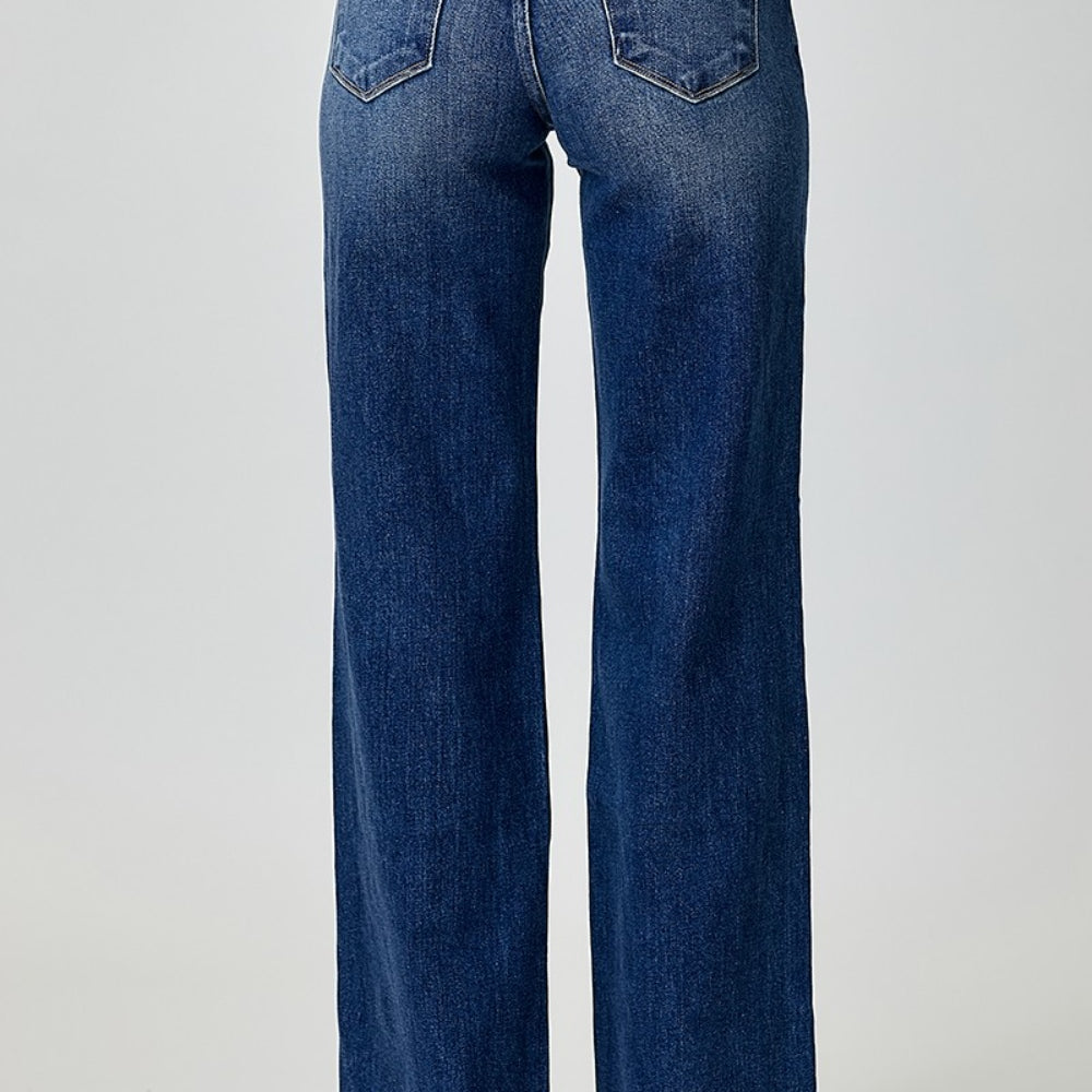 
                      
                        RISEN Mid Rise Straight Jeans
                      
                    