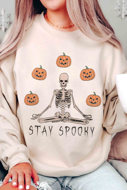 
                      
                        STAY SPOOKY SKELETON Graphic Sweatshirt
                      
                    