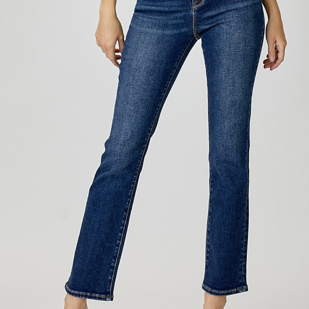 
                      
                        RISEN High Waist Straight Jeans
                      
                    