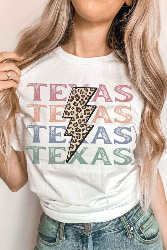 
                      
                        LEOPARD LIGHTNING TEXAS Graphic T-Shirt
                      
                    