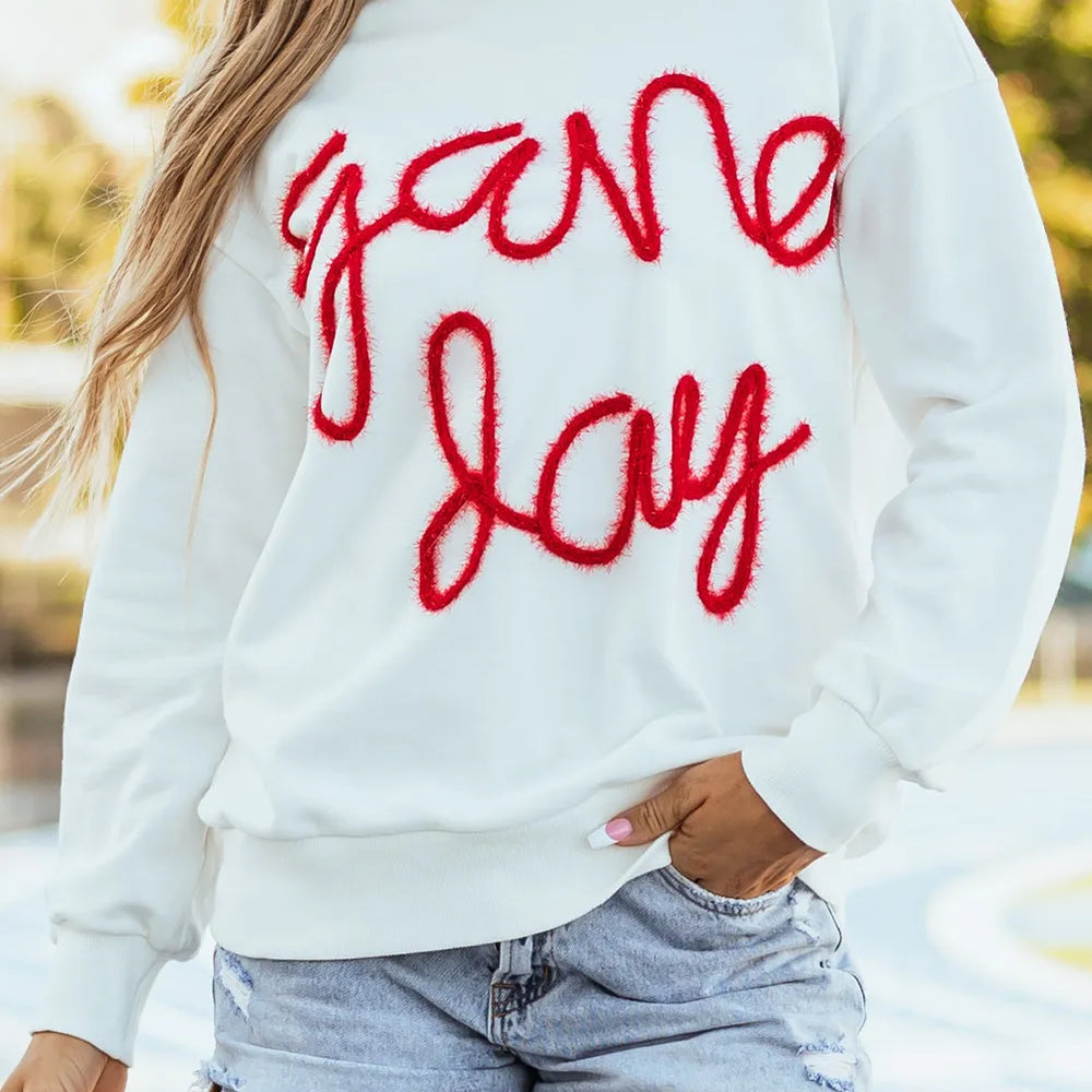 Round Neck Long Sleeve Gameday Sweatshirt