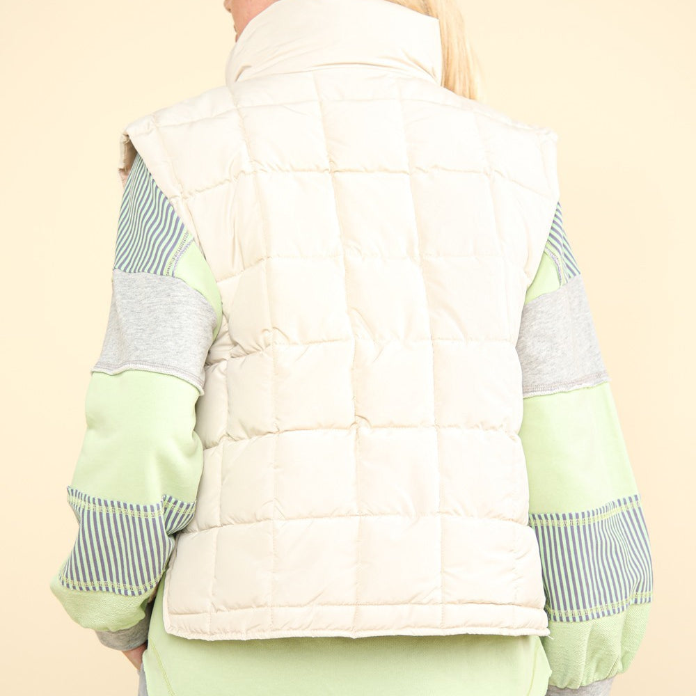 Zip Up Puffer Padded Warm Vest