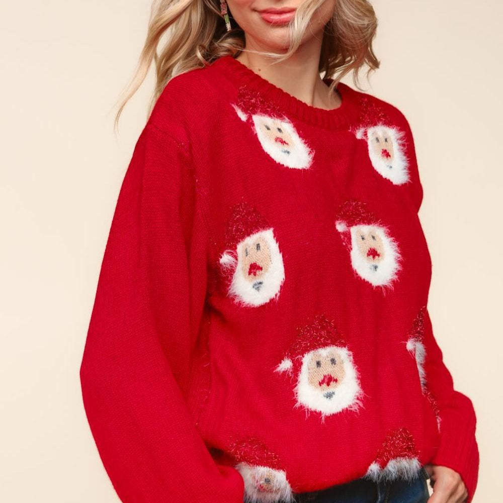 
                      
                        Haptics Santa Sparkle Brushed Sweater
                      
                    