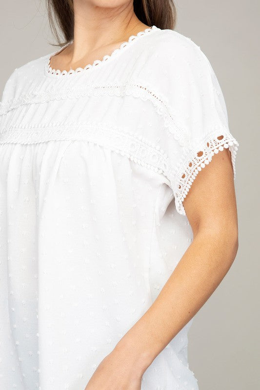 
                      
                        Willow Lace Trim Top
                      
                    