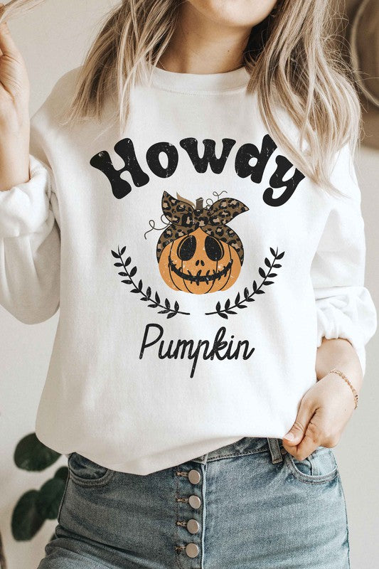 HOWDY PUMPKIN Graphic Sweatshirt