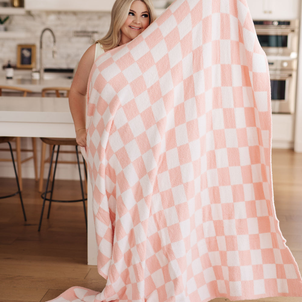 
                      
                        Penny Blanket Single Cuddle Size in Pink Check
                      
                    