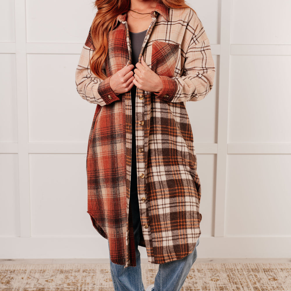 Cabin Fever Flannel Plaid Oversized Shacket