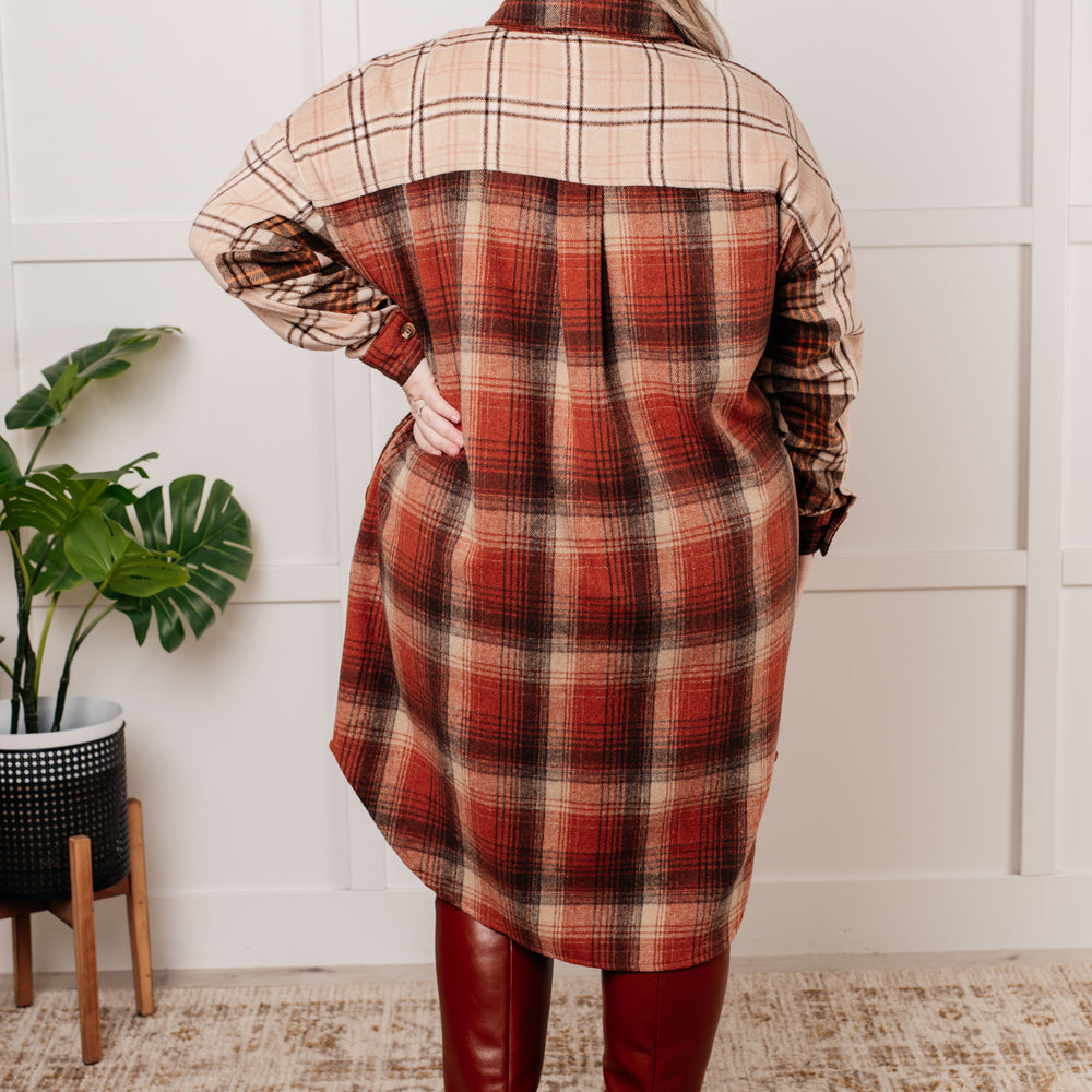 
                      
                        Cabin Fever Flannel Plaid Oversized Shacket
                      
                    