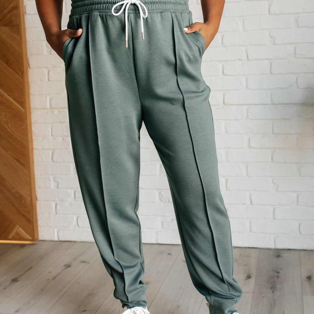 
                      
                        Center Seam Scuba Joggers in Ash Jade
                      
                    