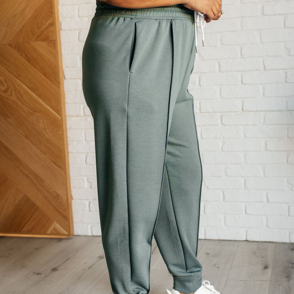 
                      
                        Center Seam Scuba Joggers in Ash Jade
                      
                    