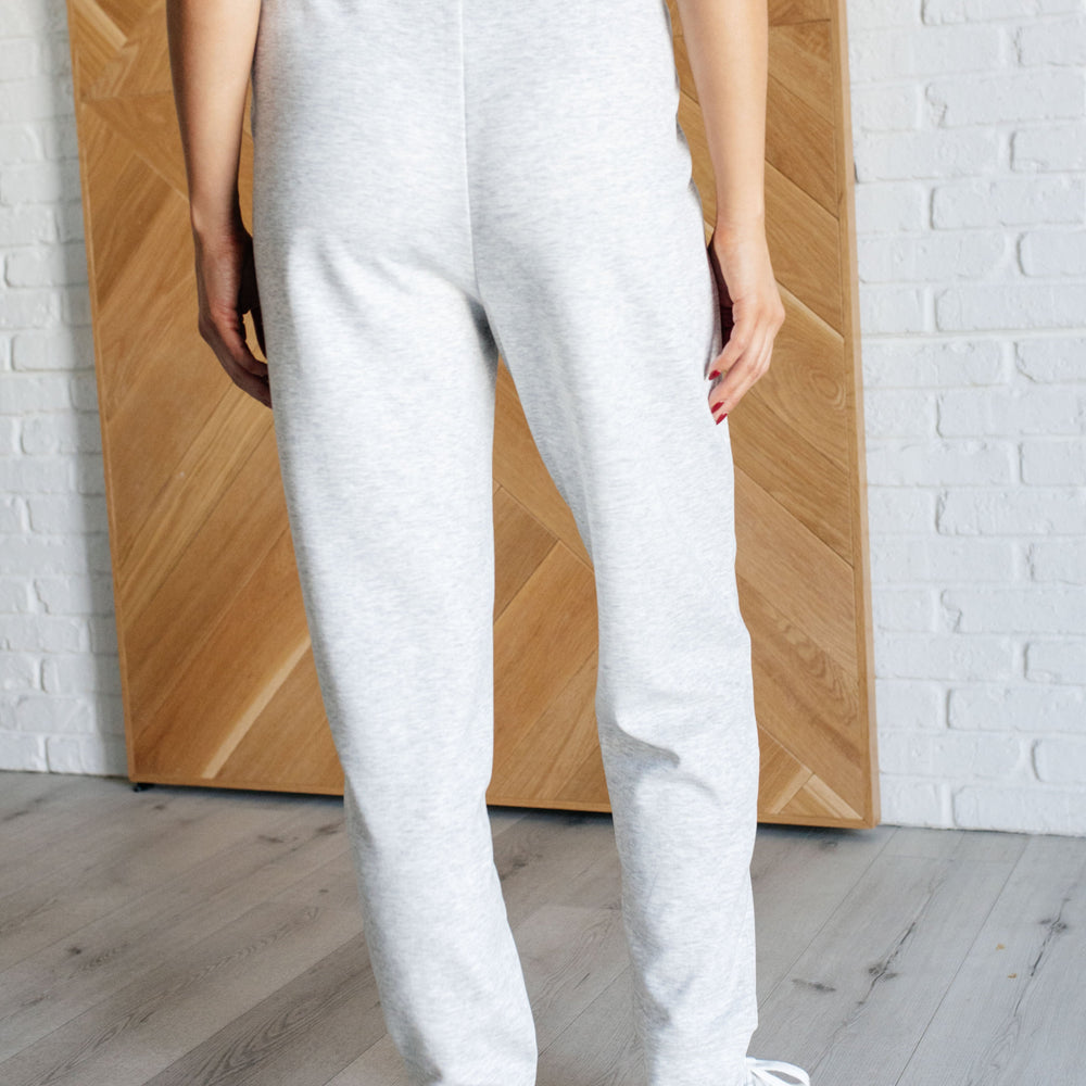 
                      
                        Center Seam Scuba Joggers in Heather Grey
                      
                    