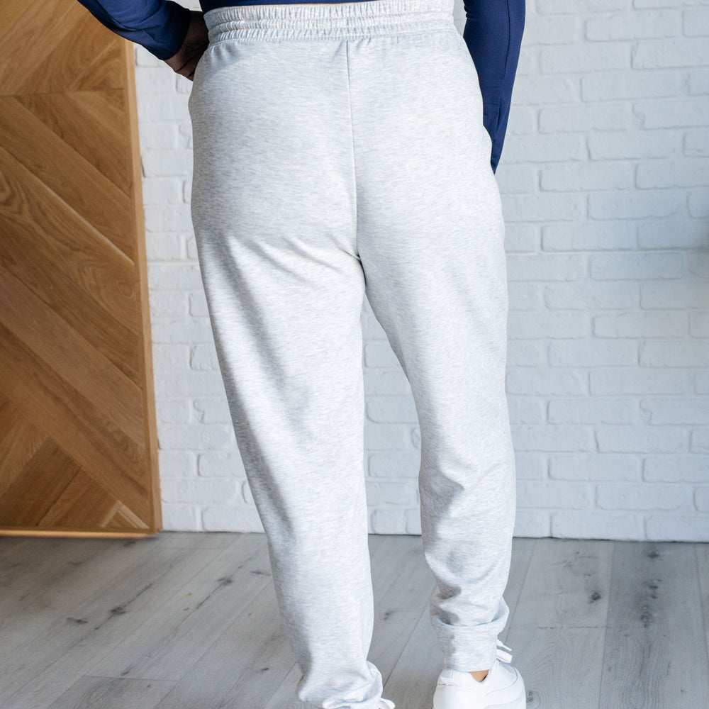 
                      
                        Center Seam Scuba Joggers in Heather Grey
                      
                    