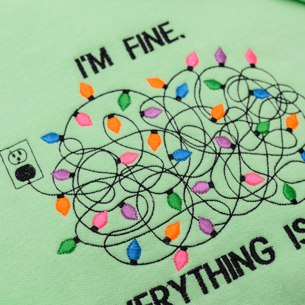 PREORDER: I'm Fine Embroidered Sweatshirt