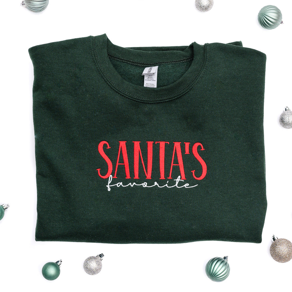 PREORDER: Santa's Favorite Embroidered Sweatshirt