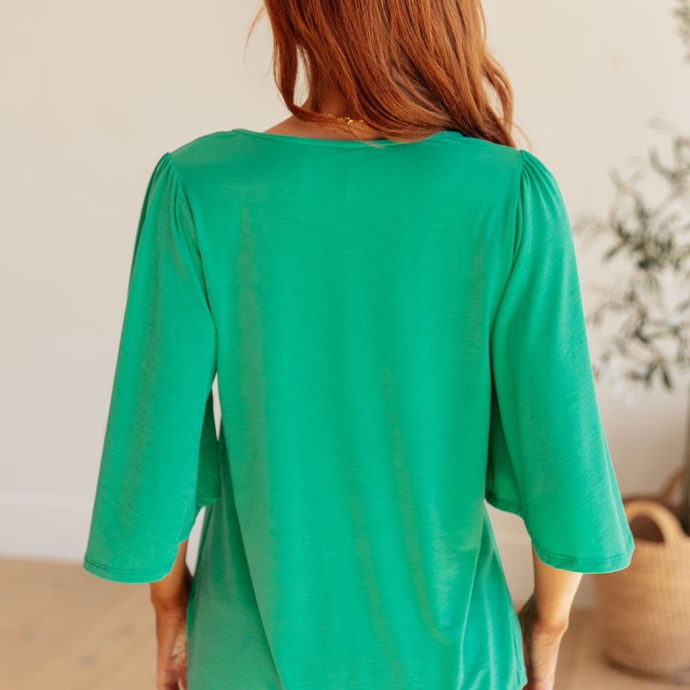 
                      
                        Cali Blouse in Emerald
                      
                    