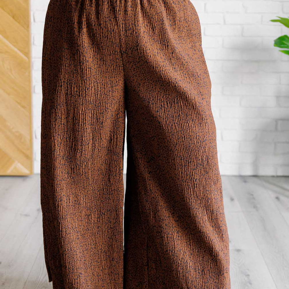 
                      
                        Harmony High Rise Wide Leg Pants in Brown
                      
                    