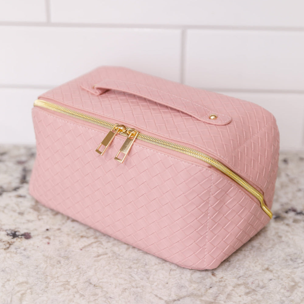 
                      
                        New Dawn Large Capacity Cosmetic Bag in Pink
                      
                    