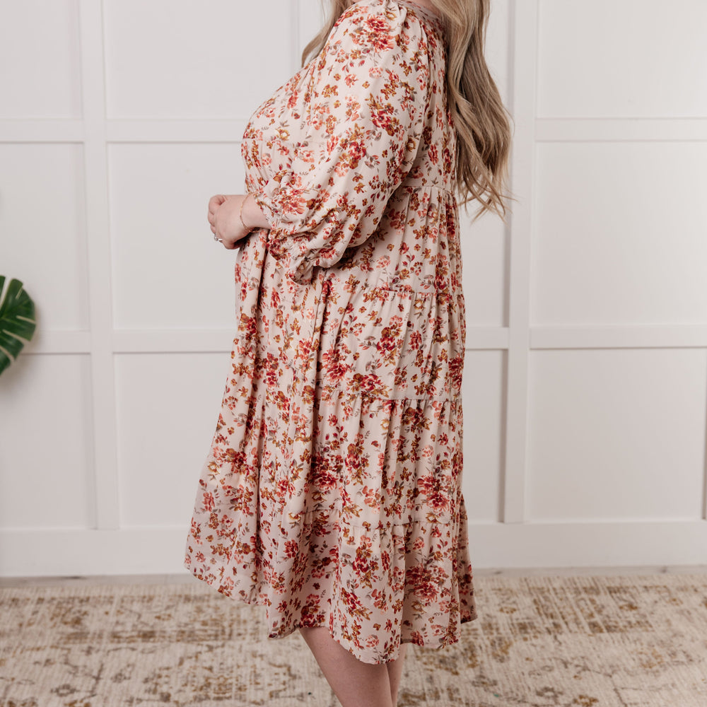 
                      
                        Next to You Balloon Sleeve Floral Dress
                      
                    