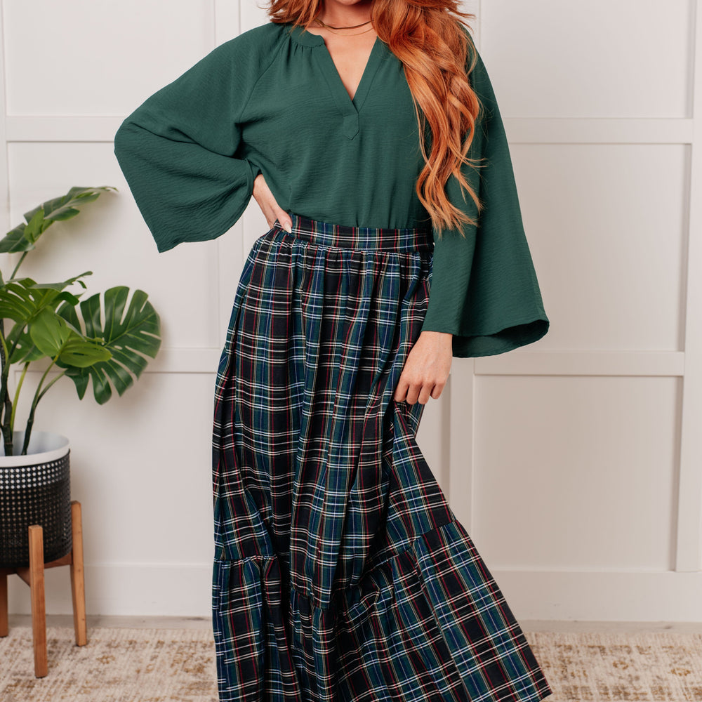 Plaid Perfection Maxi Skirt