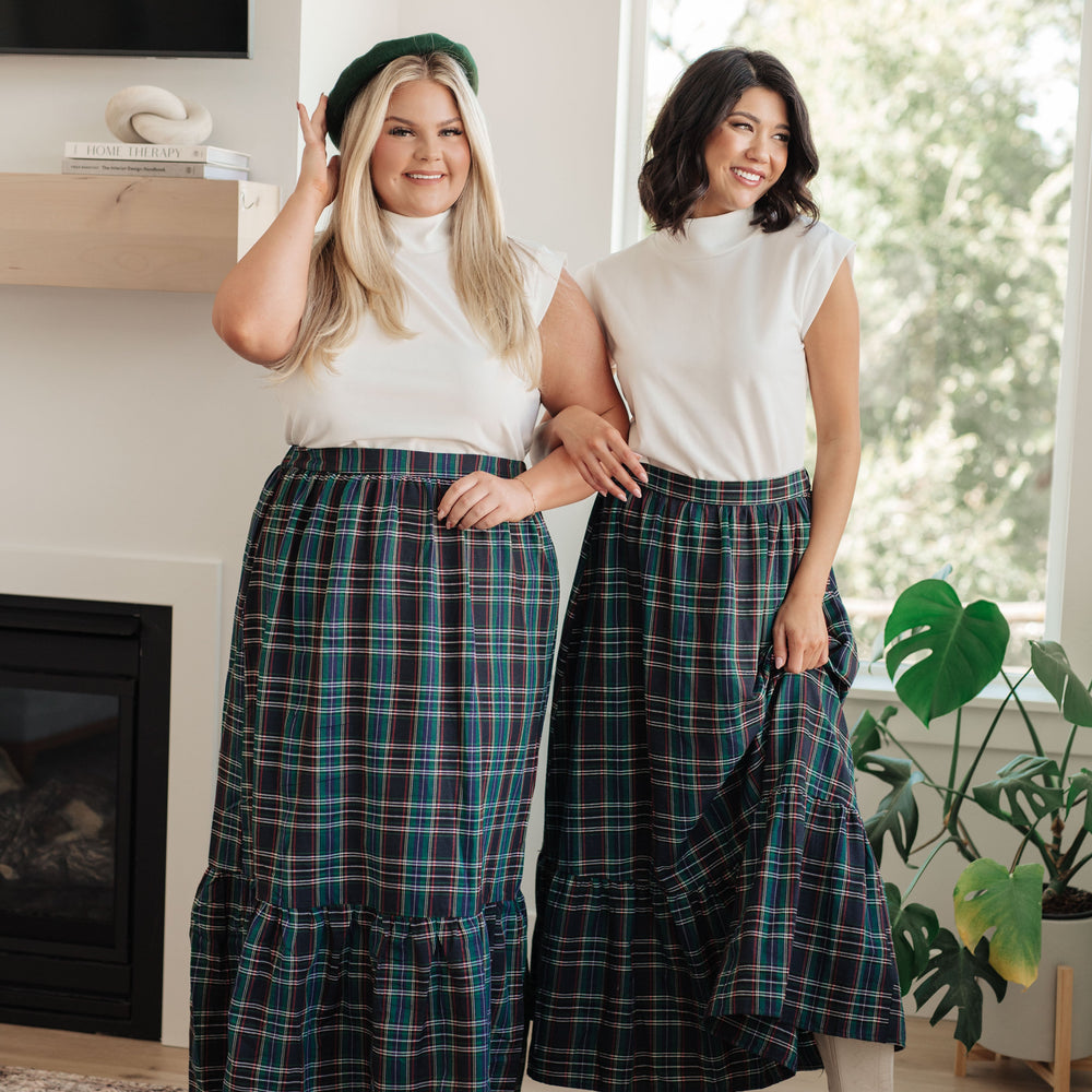 Plaid Perfection Maxi Skirt