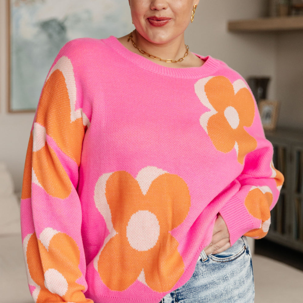 Quietly Bold Mod Floral Sweater