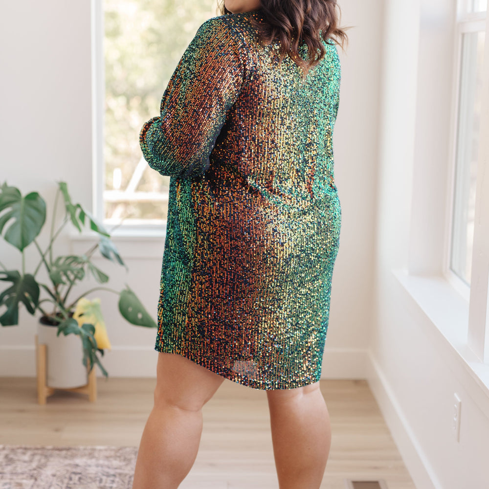 
                      
                        Shimmering Splendor Sequin Shirt Dress
                      
                    