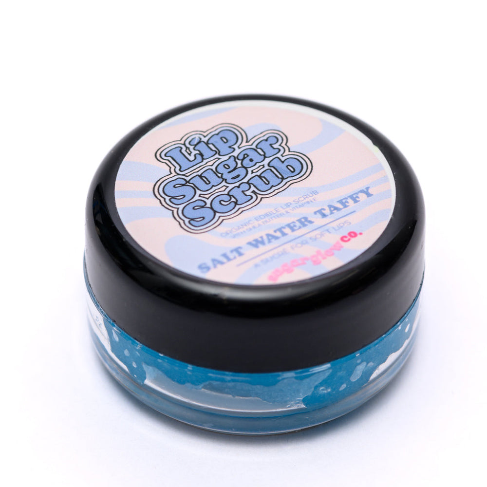 SugarGlow Co Sugar Lip Scrub Salt Water Taffy *Almost Perfect