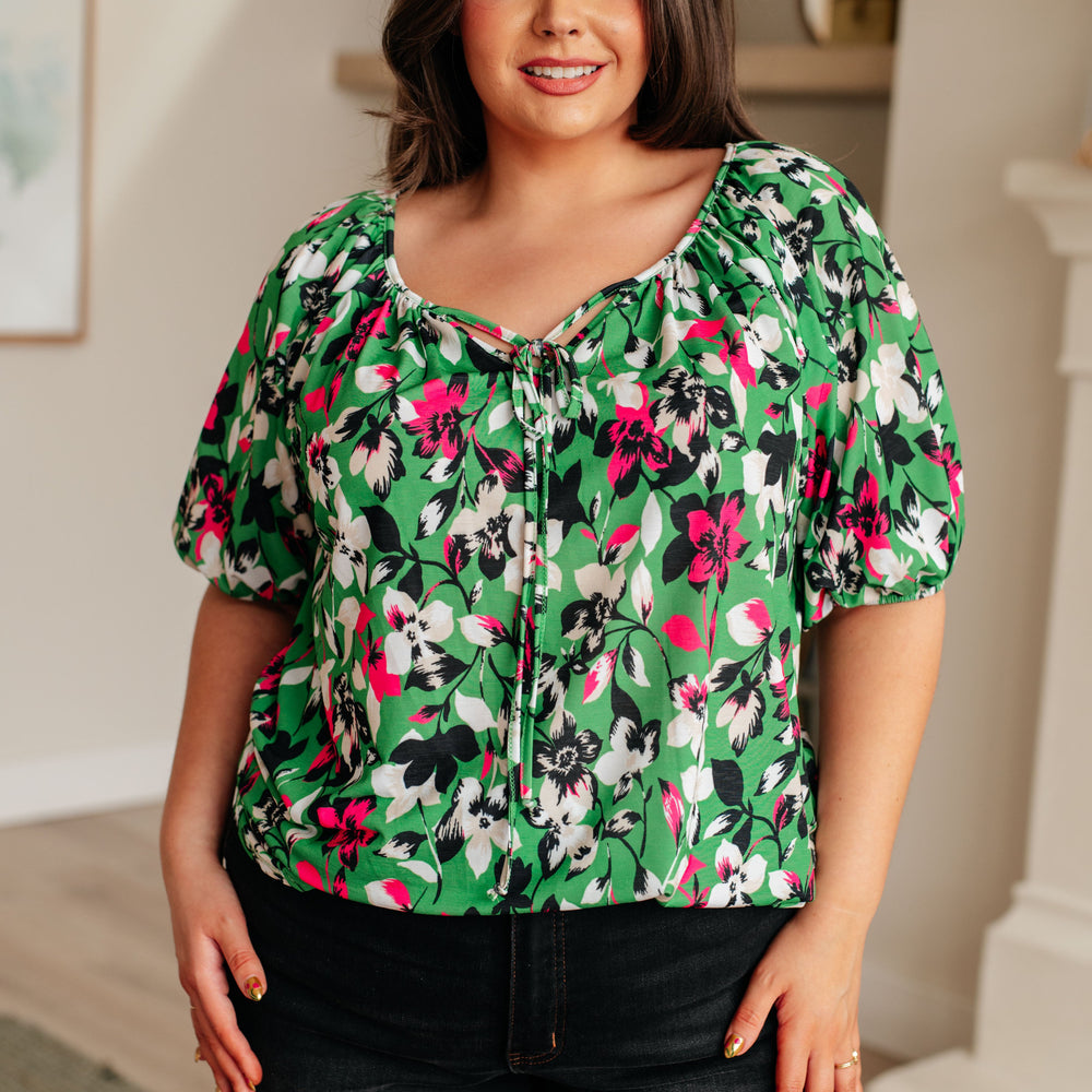 Wild and Bright Floral Top