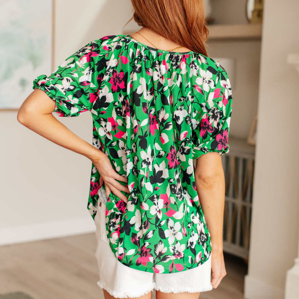 
                      
                        Wild and Bright Floral Top
                      
                    