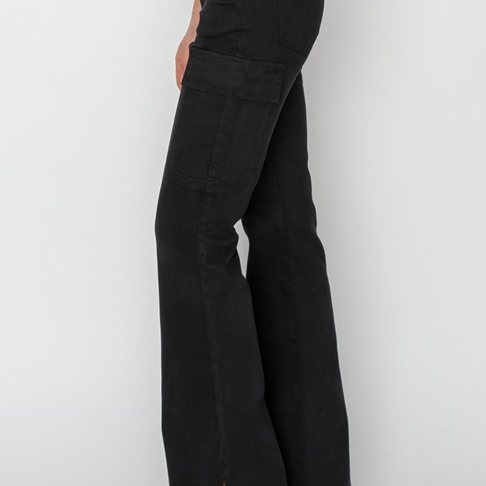 
                      
                        Risen High Rise Side Slit Cargo Bootcut Jeans
                      
                    