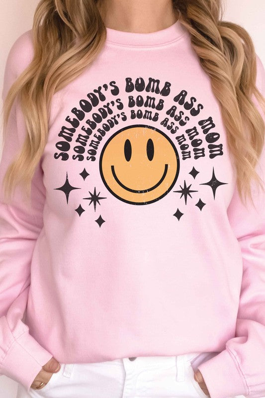 
                      
                        SOMEBODYS BOMB ASS MOM Graphic Sweatshirt
                      
                    