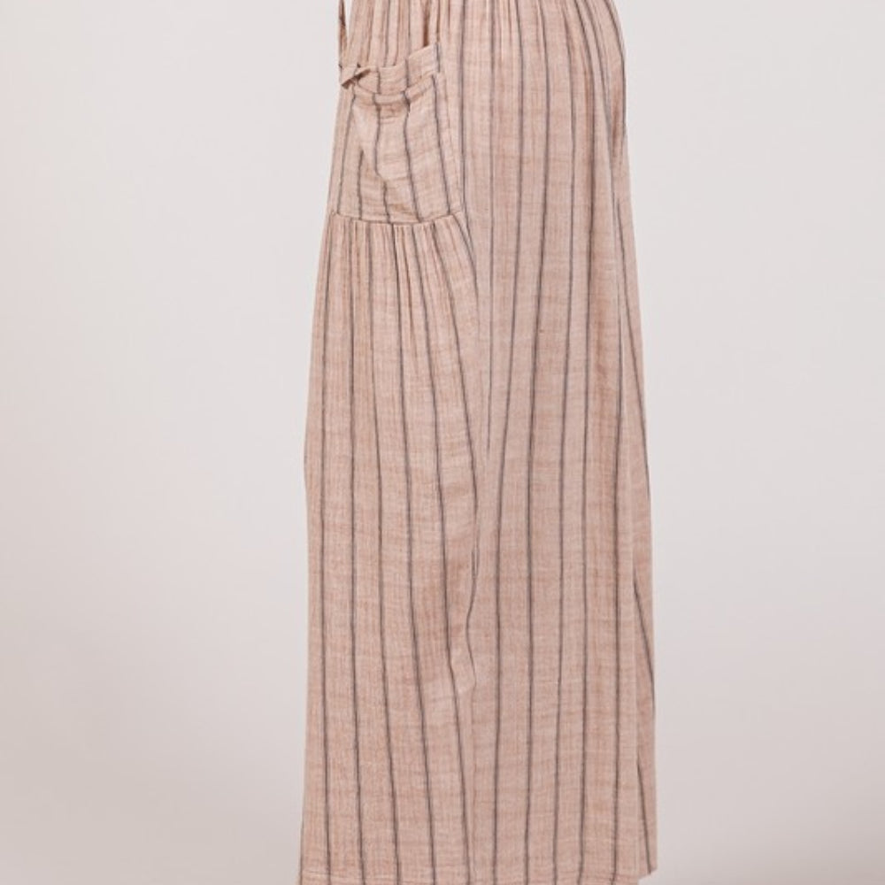 
                      
                        Cotton Gauze Wash Stripe Pants
                      
                    