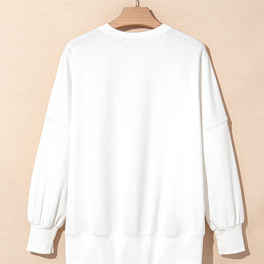 
                      
                        Bow Round Neck Long Sleeve Sweatshirt
                      
                    