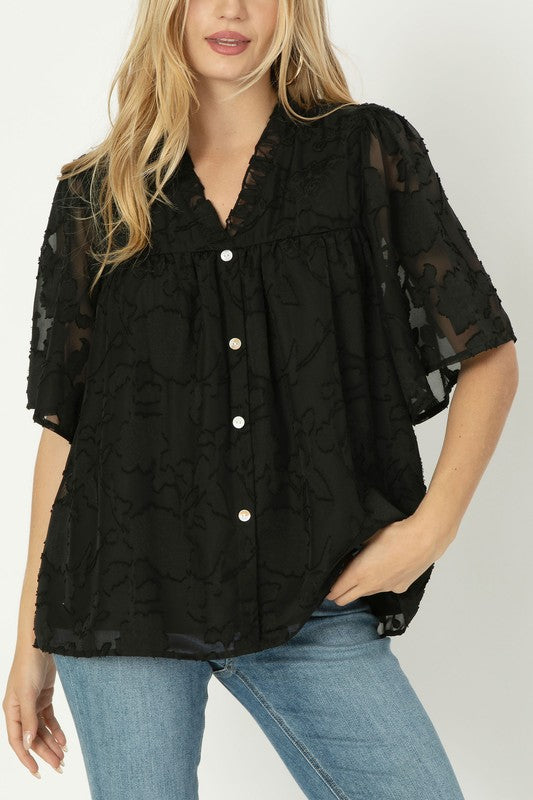 Leeana Button Down Top