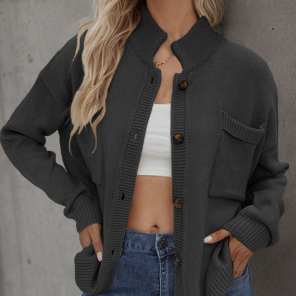 
                      
                        Button Up Long Sleeve Cardigan
                      
                    