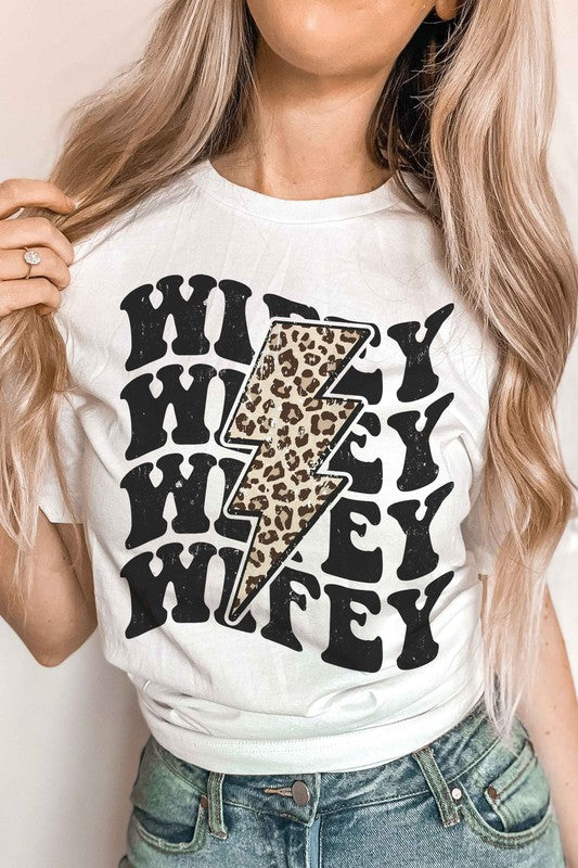 LEOPARD LIGHTNING WIFEY Graphic T-Shirt