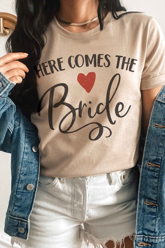 
                      
                        HERE COMES THE BRIDE Graphic T-Shirt
                      
                    