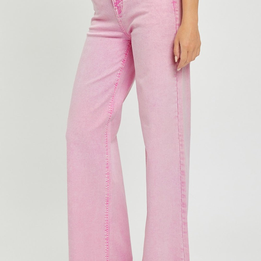 RISEN High Rise Wide Leg Jeans