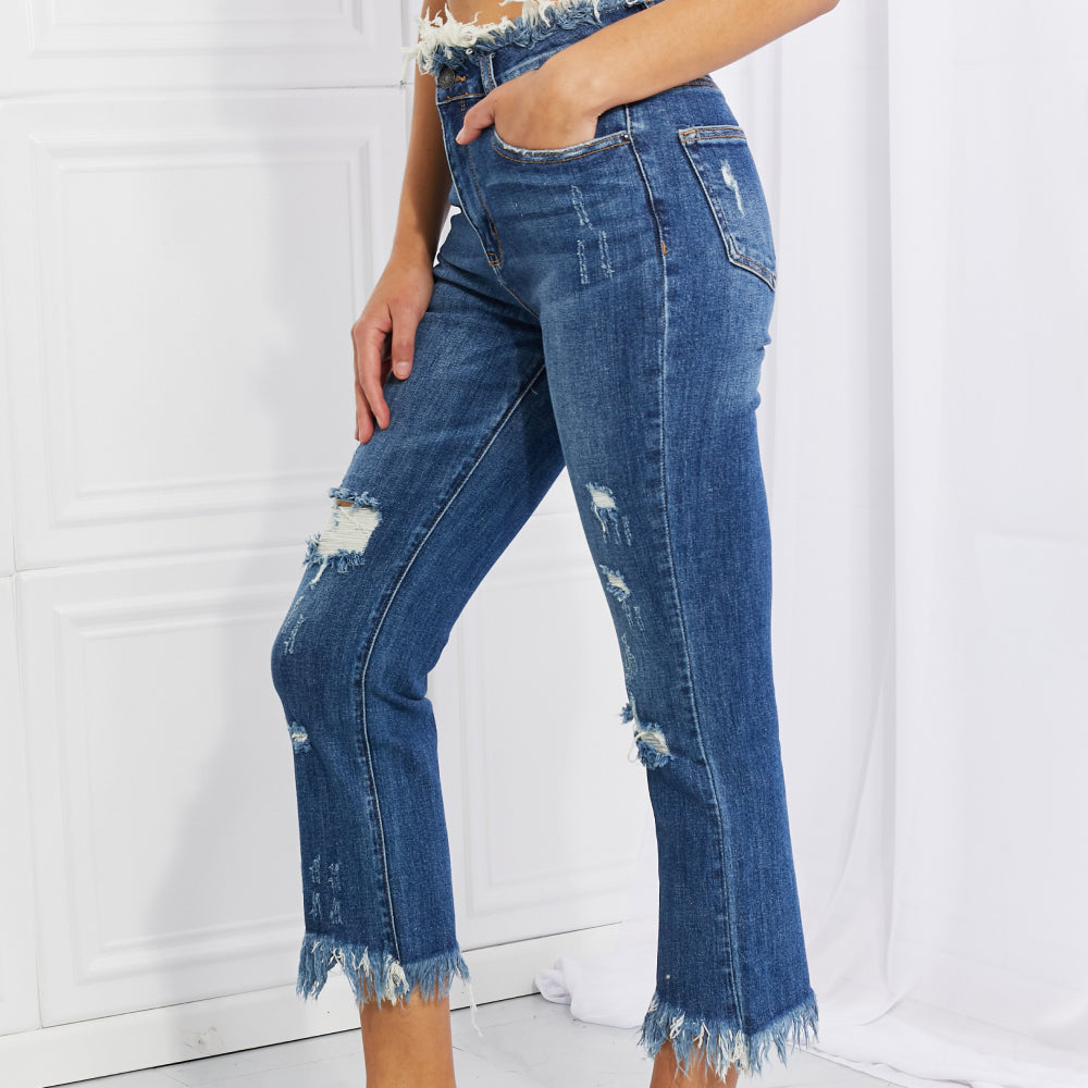 
                      
                        RISEN Undone Chic Straight Leg Jeans
                      
                    