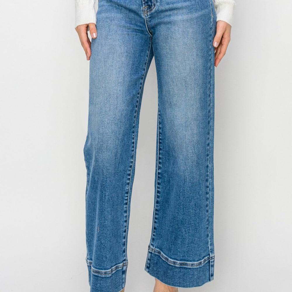 
                      
                        Risen  High Rise Wide Leg Jeans
                      
                    