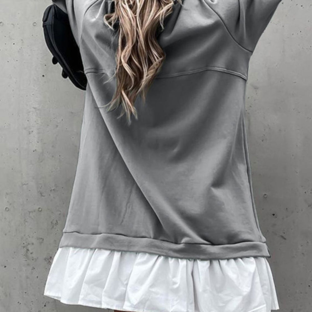 
                      
                        Ruffle Hem Long Sleeve Mini Dress
                      
                    