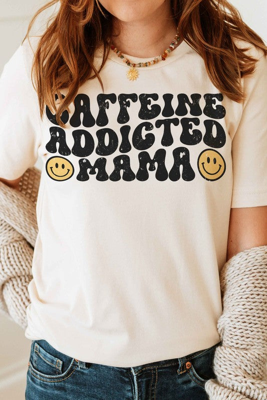 
                      
                        CAFFEINE ADDICTED MAMA Graphic Tee
                      
                    