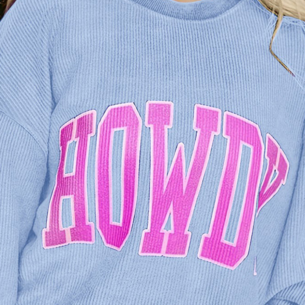 
                      
                        HOWDY Graphic Round Neck Sweatshirt
                      
                    