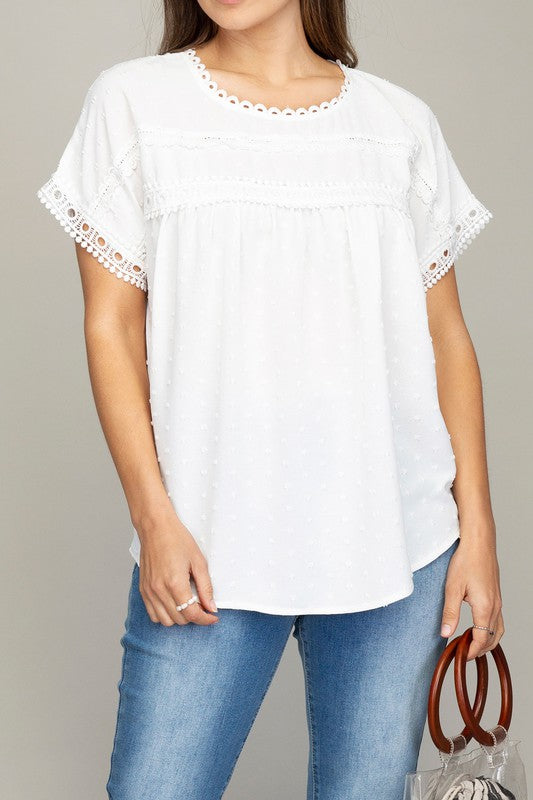 Willow Lace Trim Top